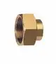 Brass fitting with internal threads, used for water connection, compatible with BWT house water distribution systems.